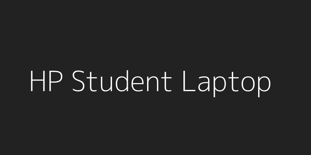 HP Laptop for Students
